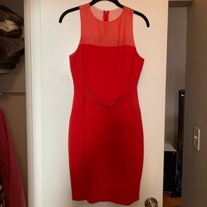 NWOT JAYGODFREY Red Sheath Dress